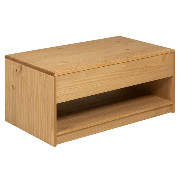 Grauer Couchtisch Sauda Gam 99x55x45cm (Kiefer)