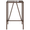 Brauner Outdoor-Bartisch Mihaili 70x70x110cm (Polyrattan)