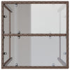 Brauner Outdoor-Bartisch Mihaili 70x70x110cm (Polyrattan)