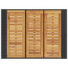 Schwarzer Gartentisch Akazienholz und Polyrattan Brahas 105x80x110cm