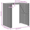 Schwarzer Gartentisch Akazienholz und Polyrattan Brahas 105x80x110cm
