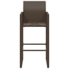Braune Outdoor-Barhocker Romoca (2er-Set Polyrattan)