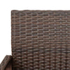 Braune Outdoor-Barhocker Romoca (2er-Set Polyrattan)