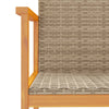 Beige puutarhatuolit Bicuta (2 kpl polyrottinki ja puu)