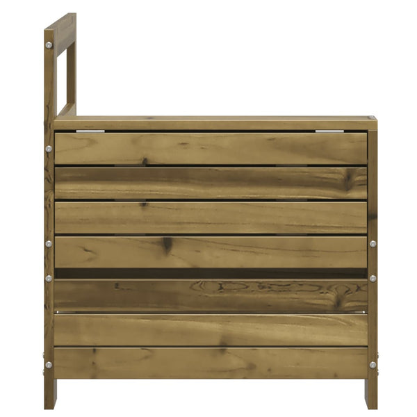 Sessel für Gartenmöbel Lopez mit Beistelltisch, imprägniert (Kiefer)