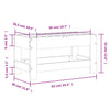 Outdoorhocker Lopez 62x30x32cm (Douglasie)