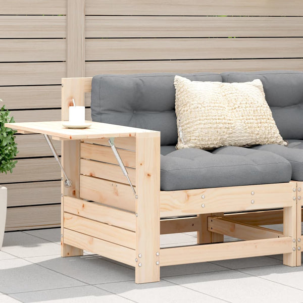 Gartensessel mit Kissen aus massivem Kiefernholz, Modell Bocea