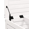 Weißer Outdoor-Hocker mit Kissen Bocea (Kiefer)