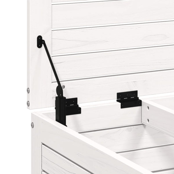 Weißer Outdoor-Hocker mit Kissen Bocea (Kiefer)