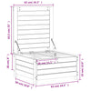 Weißer Outdoor-Hocker mit Kissen Bocea (Kiefer)