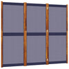 Dunkelblauer Raumteiler Rada 210x180cm (3-teilig)