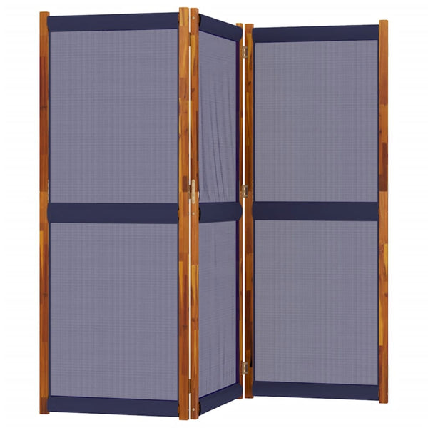 Dunkelblauer Raumteiler Rada 210x180cm (3-teilig)