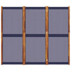 Dunkelblauer Raumteiler Rada 210x180cm (3-teilig)