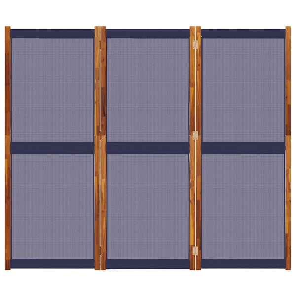 Dunkelblauer Raumteiler Rada 210x180cm (3-teilig)