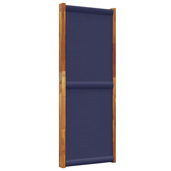 Dunkelblauer Raumteiler Rada 210x180cm (3-teilig)