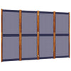Dunkelblauer Raumteiler Rada 200x180cm (4-teilig)