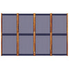 Dunkelblauer Raumteiler Rada 200x180cm (4-teilig)