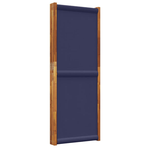 Dunkelblauer Raumteiler Rada 200x180cm (4-teilig)