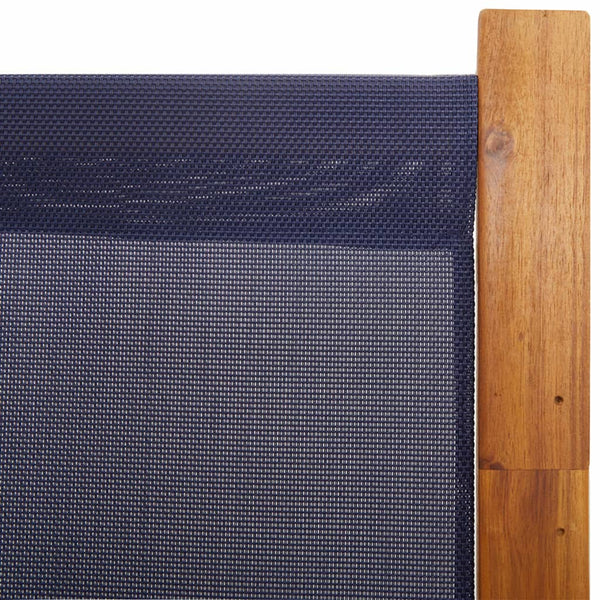 Dunkelblauer Raumteiler Rada 200x180cm (4-teilig)