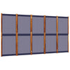 Dunkelblauer Raumteiler Rada 350x180cm (5-teilig)