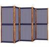 Dunkelblauer Raumteiler Rada 350x180cm (5-teilig)
