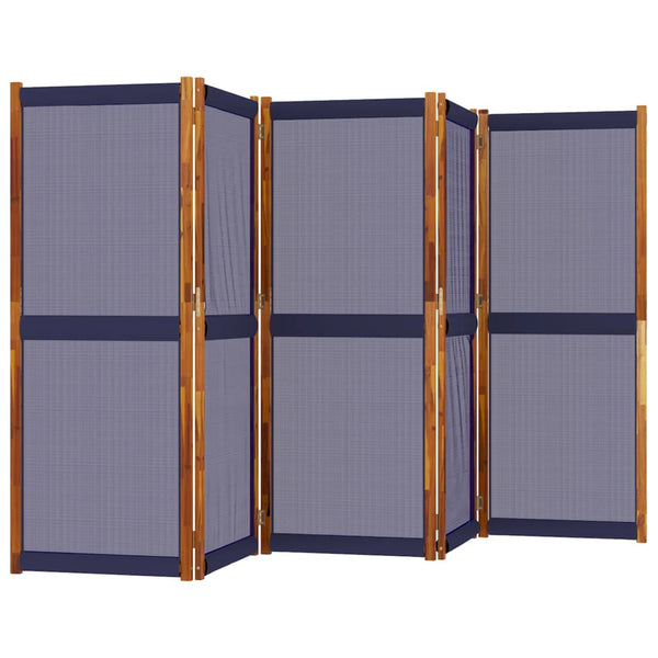 Dunkelblauer Raumteiler Rada 350x180cm (5-teilig)