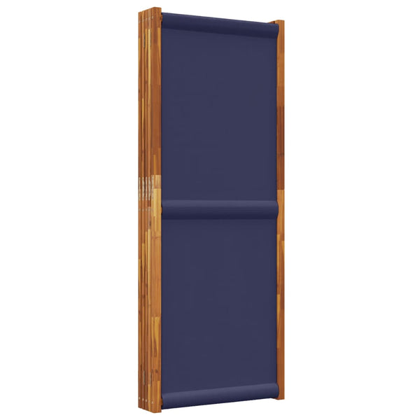 Dunkelblauer Raumteiler Rada 350x180cm (5-teilig)