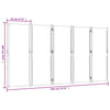 Dunkelblauer Raumteiler Rada 350x180cm (5-teilig)