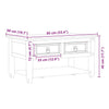 Couchtisch mit Schubladen Corona Feodorov 85x50x45cm (Kiefer)