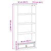 CD-Schrank Corona Mucader 52x17,5x103cm (Kiefer)
