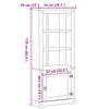 Schrank Corona Clarence 74x38x170cm (Kiefer)
