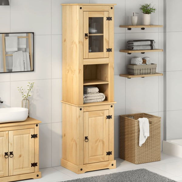 Badezimmerschrank Corona Maddalena 50x40x185cm (Kiefer)