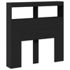 Nculai schwarzer Nachttischschrank 100x17x102cm (mit LED-Beleuchtung)