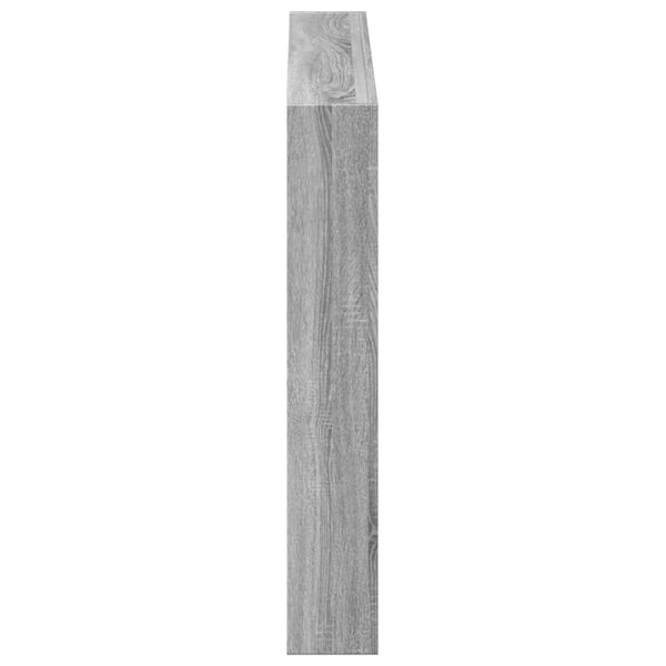 Harmaa sängynpäätykaappi Nculai 100x17x102cm (led-valoilla sonoma)