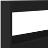 Schwarzer Nachttischschrank Nculai 120x17x102cm (mit LED-Beleuchtung)