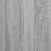 Graues Betthauptschrank Nculai 120x17x102cm (mit LED-Beleuchtung)