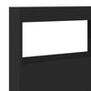 Schwarzer Kopfteilschrank Nculai 140x17x102cm (mit LED-Beleuchtung)
