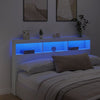 Weißer Nachttischschrank Nculai 180x17x102cm (mit LED-Beleuchtung)