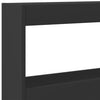 Schwarzer Nachttischschrank Nculai 180x17x102cm (mit LED-Beleuchtung)