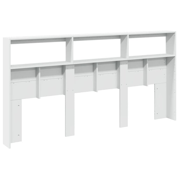 Nachttisch Nculai weiß 200x17x102cm (mit LED-Beleuchtung)