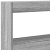 Graues Bettkopfteil Nculai 200x17x102cm (mit LED-Beleuchtung Sonoma)