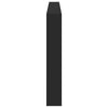 Schwarzer Bettkopfteilschrank Nculai 220x17x102cm (mit LED-Beleuchtung)