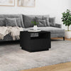 Schwarzer Couchtisch mit LED-Beleuchtung Montanori 50x49x40cm