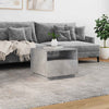 Betongrauer Couchtisch mit LED-Beleuchtung Montanori 50x49x40cm