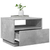 Betongrauer Couchtisch mit LED-Beleuchtung Montanori 50x49x40cm