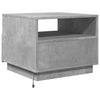 Betongrauer Couchtisch mit LED-Beleuchtung Montanori 50x49x40cm