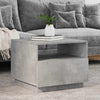 Betongrauer Couchtisch mit LED-Beleuchtung Montanori 50x49x40cm