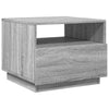 Grauer Couchtisch mit LED-Beleuchtung Montanori 50x49x40cm (Sonoma)