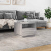 Grauer Couchtisch mit LED-Beleuchtung Montanori 50x49x40cm (Sonoma)