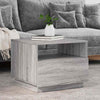 Grauer Couchtisch mit LED-Beleuchtung Montanori 50x49x40cm (Sonoma)